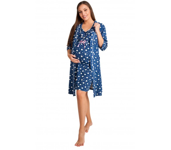 KOMPLET KOSZULA DO KARMIENIA I SZLAFROK