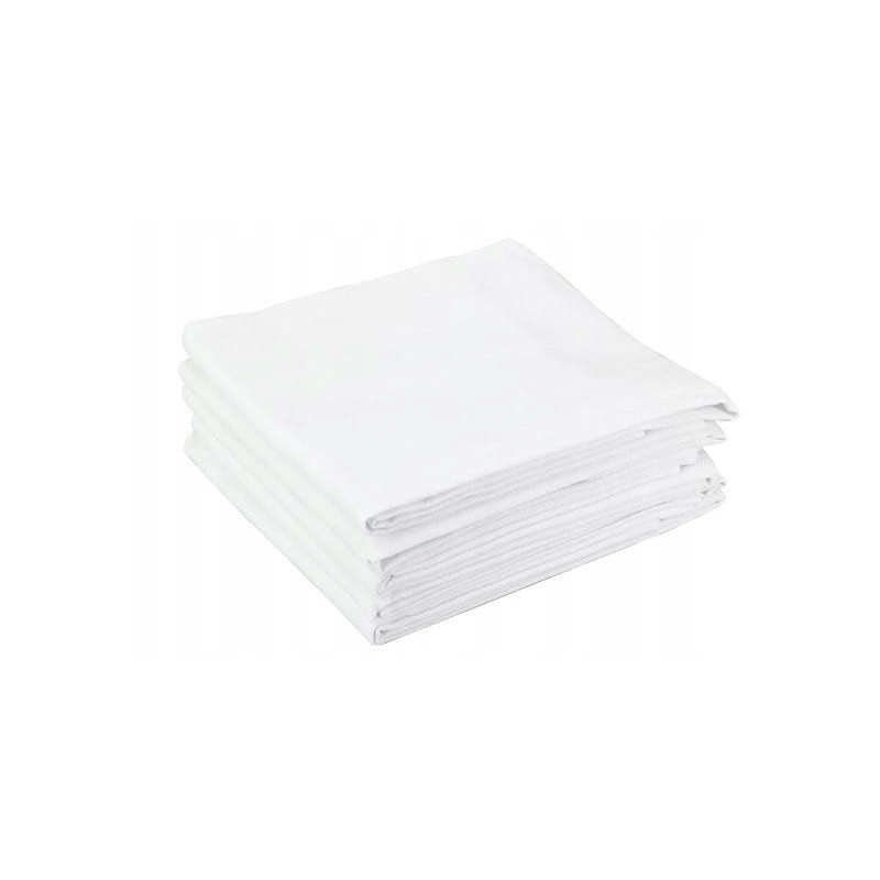Pieluszka Flanelowa Biała 70X80cm Zestaw 10szt.